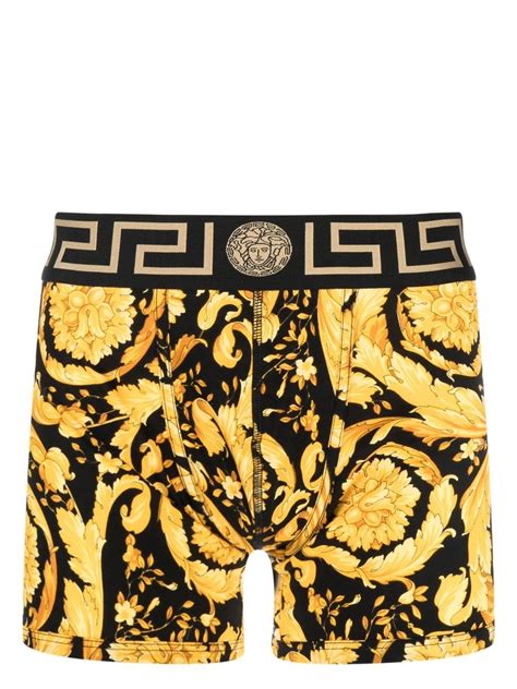 versace collection cotton boxers|versace barocco print underwear.